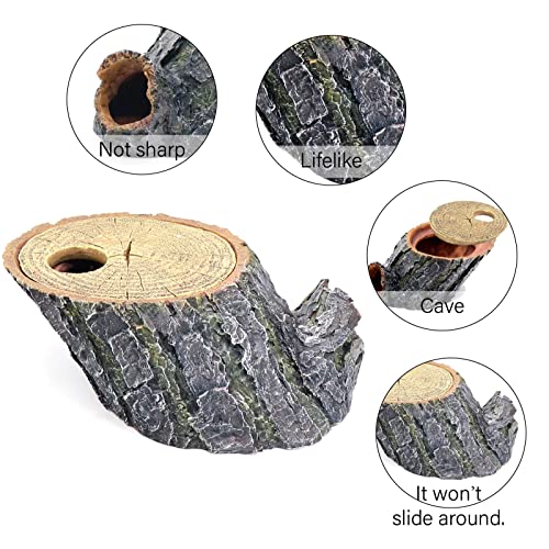 Snake Hide and Basking Tree Roots Cave for Terrariums, Available for Climbing and Hiding Spots for Reptiles, Amphibians, and Small Animals, Corn Snake, Small Gecko - style: Medium