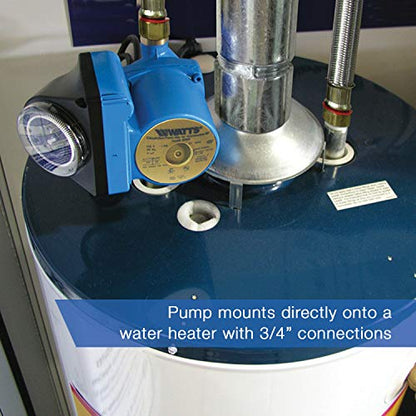 Watts Hot Water Recirculation System with Programmable Timer for Tank Water Heaters, Instant Hot Water, 120V Pump, 10 ft Cord, 2 Adapters, Sensor Valve, Mounting Screws, 2 Supply Lines (0955800) - style: Pump