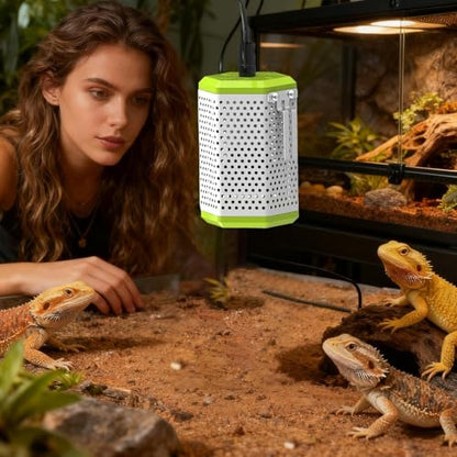 Heating Lamp Guard Mesh with Spring Buckle Anti-Scald Lampshade | Cage for Turtle Chicken Bearded Dragon Coop Basking Aquarium Snake Outdoor