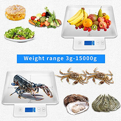 Digital Pet Scale for Small Animal, Whelping Scale,Mini Precision Gram Weight Balance Scale, High Precision 1g, Suitable for Newborn Pets - color: White 1g