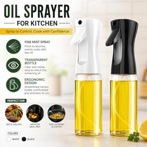 Empty Clear Glass Spray Bottles (white) - color: white