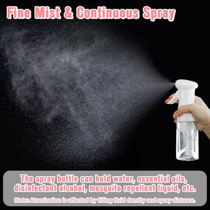 Continuous Travel Spray Bottle,Hair Small Spray Bottl e,Plants Water Spray Mist Bottle,Ultra-Fine Spray Bottle for Hair,Skincare, Plant Care, Pet Grooming, Cleaning(100 ML White)-Christmas - color: White-1 Pc, size: 3.4 Ounces