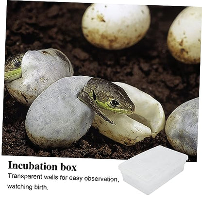 Totority 20grids Reptile Egg Incubation Box Practical Hatching Tray for Reptile Breeding Lightweight and Easy to Clean for Gecko Lizard Snake and Tortoise Eggs
