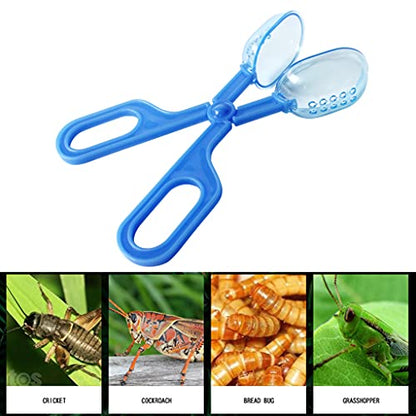 Feeding Tool Scissors Handle Feeder Tools Clamp Cricket Tongs for Aquariums Reptiles Snakes Clamp Clip