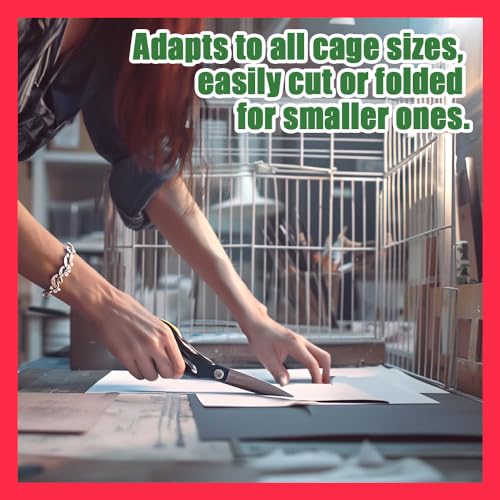 HA SHI Large Bird Cage Liners, 31 x 21.5 in, 120 Ink-Free Newsprint Sheets | Extra-large 31 x 21.5 in newsprint liners, 120 count. One sheet covers big cages and small-pet trays; ink-free, cut to fit. - size: Large (31" x 21.5")