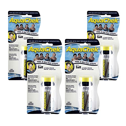 AquaChek 561141-04 Salt Swimming Pool Test Strips, 4-Pack - size: 4-Pack