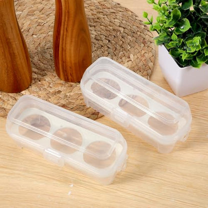 2 PCS Camping Egg Container Boiled Egg Carrier Camping Eggs Carrier Container Hard Eggs Storage Bag Case for Outdoor, Hiking, Kitchen, Refrigerator, Trekking