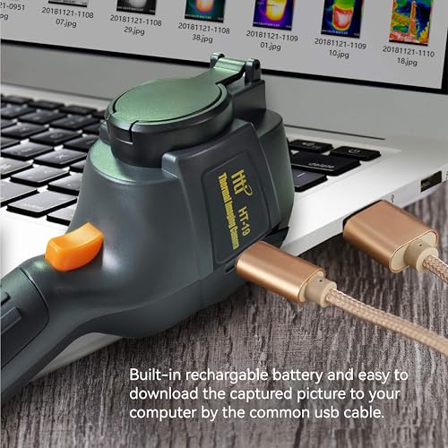 Higher Resolution 320 x 240 IR Infrared Thermal Imaging Camera. Model HTI-19 with Improved 300,000 Pixels, Sharp 3.2in Color Display Screen, Battery Included. Lightweight Comfortable Grip. - size: HT-19:320 x 240