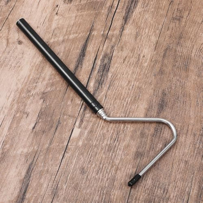 Mabor Snake Hook, 8-26 Inch Stainless Steel Extensible Retractable Grappling Hook, Pick-Up Handling Tool Pool Skimmer Basket Hooks - size: 8.07 - 25.98 inches