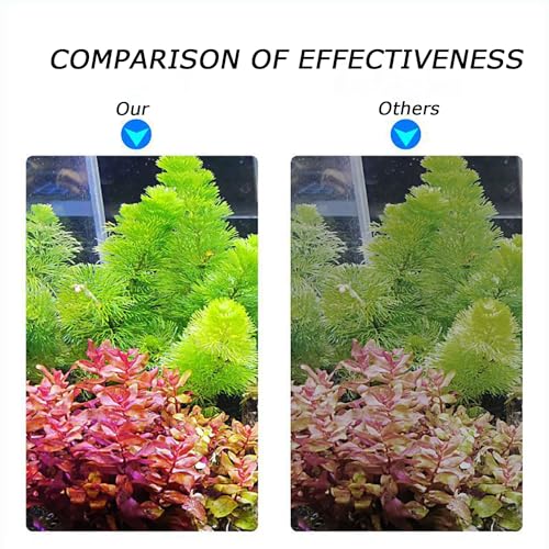 LED Aquarium Light Full Spectrum Clip Fish Tank Light Plants Light 360° Adjustable 2 Light Bar Super-Bright 13.2W Suitable for 20-75 Gal Fish Tank - size: 13.2W For 20-50 Gal Fish Tank