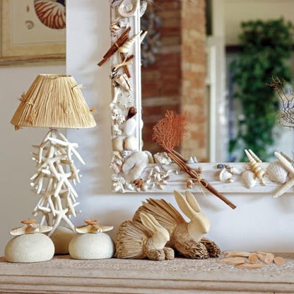 SUPERFINDINGS 300g Natural Driftwood Pieces DIY Dried Wood Sticks Oval Wooden Craft Slices Frames Wreath Surf Art Beach Decor for Crafting Card Making Embellishments Photo Props