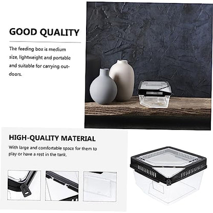 MERRYHAPY Reptile Breeding Box with Ventilation Practical Feeding Container for Snakes Lizards Spiders Pets for Transporting Animals Living Foods