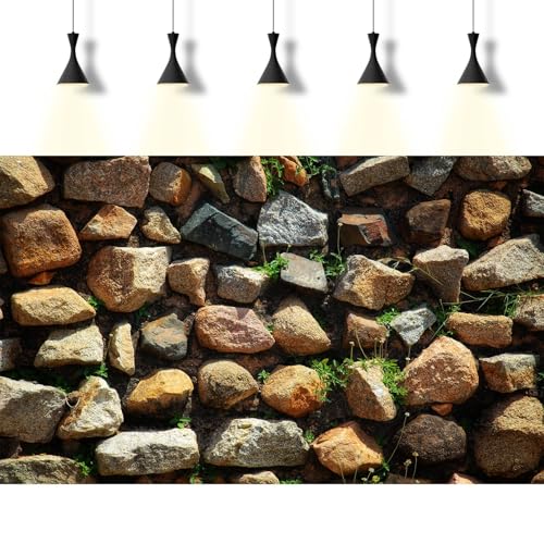 Stone Aquarium Background Natural Rock Fish Tank Background Rocky Glass Terrarium Background Stone Rock Reptile Habitat Background Poster Stone Wall with Green Grass Sunray Aquarium Background 24x12in - color: Rock Yellow, size: 24(W)x12(H)inches/ 60(W)*3