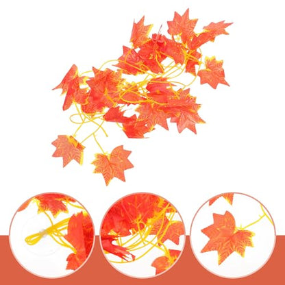 Amosfun Artificial Reptile Plants Vine Decor for Gecko Tank Terrarium Landscape Vine Fake Leaves Reptile Box Supply for Habitat Decoration