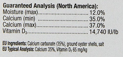 Exo Terra Calcium + D3 Powder: Ultra-fine, Phosphorus Free Formula Boosts Bone Health & Calcium Absorption Ideal for Insects, Fruits & Veggies 1.4 oz. - size: 1.4-Ounce