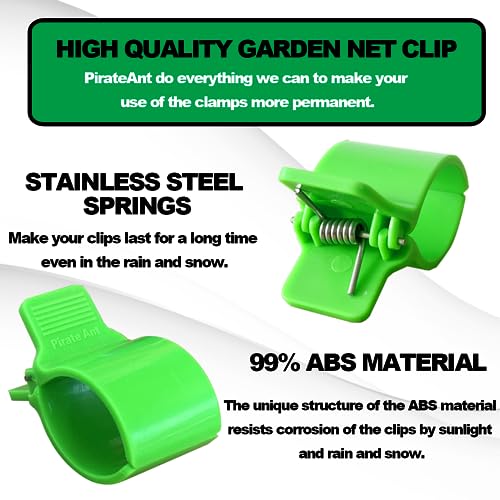 Greenhouse Clamps for3/4-1 Inch PVC Pipe, Greenhouse Hoops,Support Frame, Grow Tunnel,Plant Support Garden Stakes.For Fixing Plant Cover, Garden Plastic Sheeting, Film Row Cover, Net. - size: for 3/4-1inch PVC Pipe
