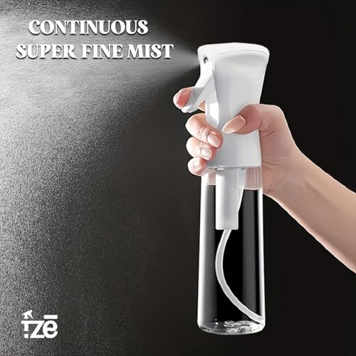 FZE® Continuous Spray Bottles 2 pack (10 Oz/300ml) with Ultra Fine Mist for Hair spraying, Watering Plants, Durable Solution and Your Go-To Kitchen Companion for Everyday Use