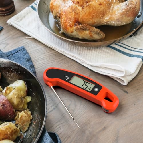Lavatools Javelin® PRO Classic Ultra-Fast 2-Second Professional Digital Instant Read Meat Thermometer for Grill and Cooking, Auto-Rotating Backlit Display, IP65 Water Resistant – Ink - color: Ink