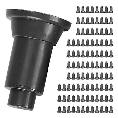 Fydun 100 Pcs Isolation Board Supporty Feet, 100Pcs Set Aquarium Feet, Fish Dividers Support for Divider Black (Black) - color: Black