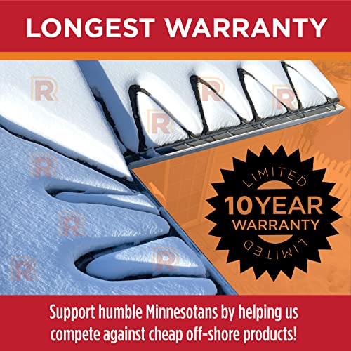 RADIANT SOLUTIONS HeatTapePro - Intelligent Commercial Grade Self-Regulating Heat Cable with GlowCap™ - 10 YR warranty - Ice Dam & Pipe Freeze Protection - 24 ft cable + 10 Ft Cord, 120V, 6 watts/Ft - style: Heat Tape Pro (24 FT)