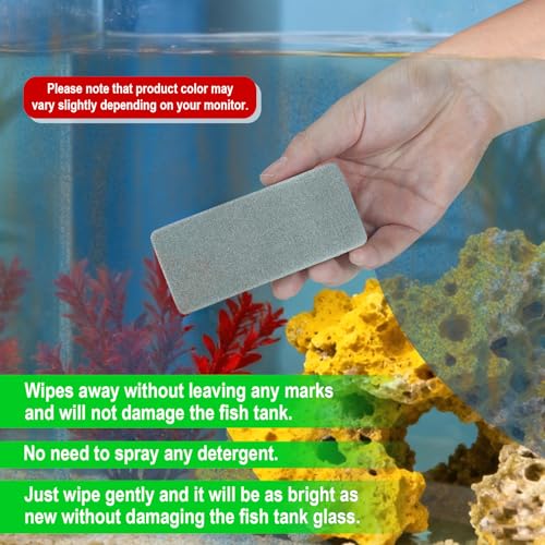 4pcs Double-Sided Fish Tank Cleaning Brushes, EVA Aquarium Sponge Brush Scrubber Cleaner Fish Tank Cleaning Tool for Aquarium Glass & Home Kitchen (Green) - style: 4pcs Brushes