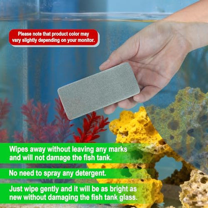 4pcs Double-Sided Fish Tank Cleaning Brushes, EVA Aquarium Sponge Brush Scrubber Cleaner Fish Tank Cleaning Tool for Aquarium Glass & Home Kitchen (Green) - style: 4pcs Brushes
