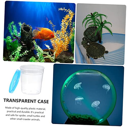Reptile Feeding Box Plastic Escape Prevention Case | Betta Fish Use, Plastic Build, Compact Size for Breeding or Feeding, Simple Single-Piece Setup