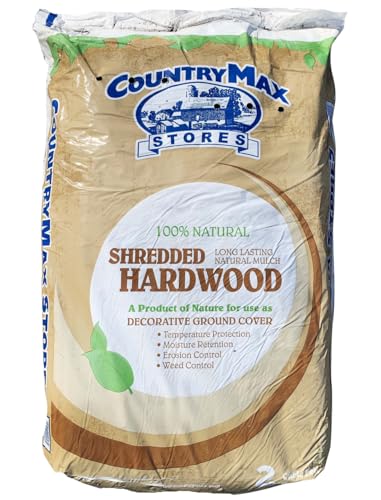 Natural Shredded Hardwood Mulch, 2 Cu. Ft. - color: Natural Shredded Hardwood