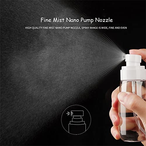 Empty Fine Mist Spray Bottles 2oz Small Travel Perfume Atomizer for Essential oil Perfume Hair Makeup 10 Pack - color: 2oz - Pack 10