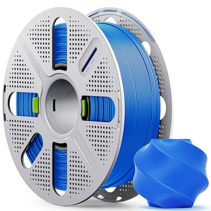 PLA Basic, Pre-Dried Filament with Quick-Swap Reusable Spool 1kg (2.2lbs), 1.75mm 3D Printing Filament, Compatible with Bambu Lab 3D Printers – Cobalt Blue - color: Cobalt Blue With Spool, size: With Spool