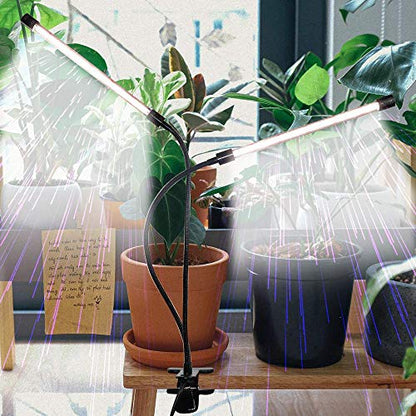 GHodec Grow Light,Full Spectrum White 84 LED Clip Plant Light | 6000K White Full Spectrum Desk Lamp for Indoor Plants Growing, 4/8/12H Timer & 5 Dimmable Levels