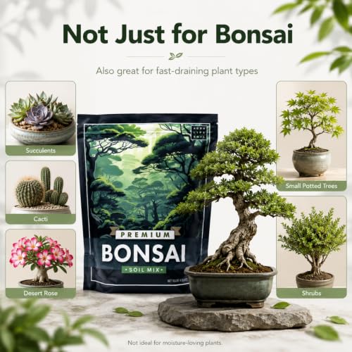 Agralife Bonsai Soil 4 Quarts Premium Organic Mix for Indoor Trees | Fast drainage. Healthy roots. Premium organic soil balances moisture and airflow for thriving indoor bonsai tree varieties. - style: Bonsai Plant Soil Mix