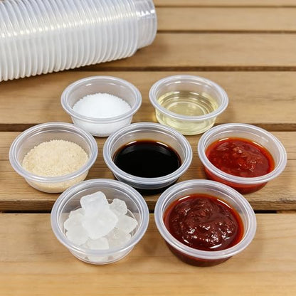 Tfwadmx 0.5oz 500pcs Gecko Feeding Cups, Reptile Food Dish and Water Cups Reptile Feeding Bowls Gecko Tank Accessories for Lizards Snake Crabs - size: 0.5oz 500pcs