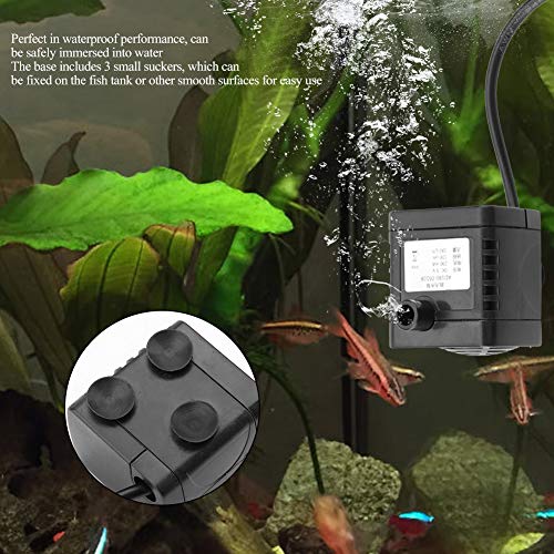 USB Aquarium Pump Submersible 5V DC Fish Tank Water Pump 180L/h Quiet Pond Fountain Pump for Small Aquariums & Terrariums