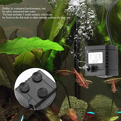 USB Aquarium Pump Submersible 5V DC Fish Tank Water Pump 180L/h Quiet Pond Fountain Pump for Small Aquariums & Terrariums