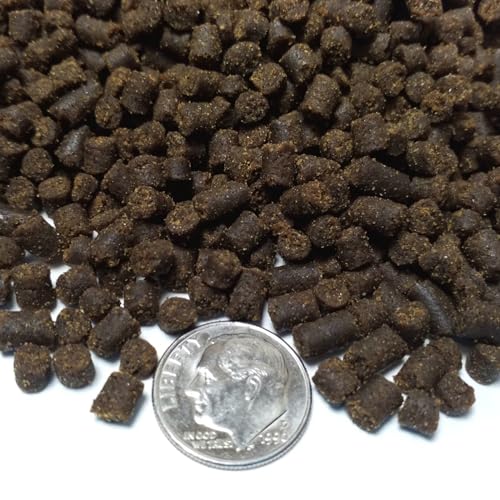 Axolotl Food, 3/16" Soft Moist Sinking Pellets, Rangen's Salmon Sinking Pellets for Medium Size Axolotl. Also Shrimp, Snails, Crabs, Crayfish, Plecos, Catfish, All Tropical Fish...3-lb Bag