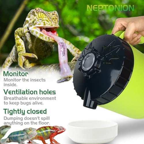 Professional Cricket Keeper Live Worm Organizer Tank with Rubber Seal, Dubia Roach Habitat with Bug Dirt Management Function, Perfect for Keeping Silkworm, Cricket,Dubia Cockroach,Superworms