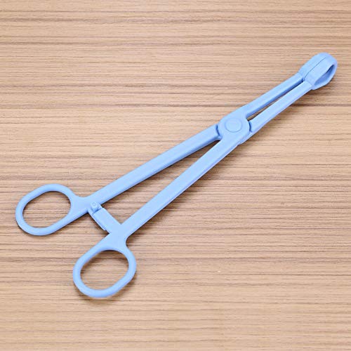 SUNGOOYUE Reptile Feeding Tongs Large Plastic Feeding Tweezers 19cm Round Tip Anti Slip Handle Hand Tool for Lizards Turtles and Other Reptiles
