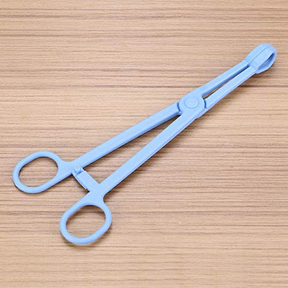 SUNGOOYUE Reptile Feeding Tongs Large Plastic Feeding Tweezers 19cm Round Tip Anti Slip Handle Hand Tool for Lizards Turtles and Other Reptiles
