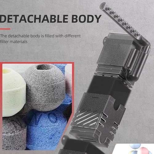 Zunate USB Aquarium Filter Pump, 3W Submersible Turtle Filter with Sponge, Quiet Mini Internal for Small Fish, Turtle Pond, Aquatic Plant Terrarium