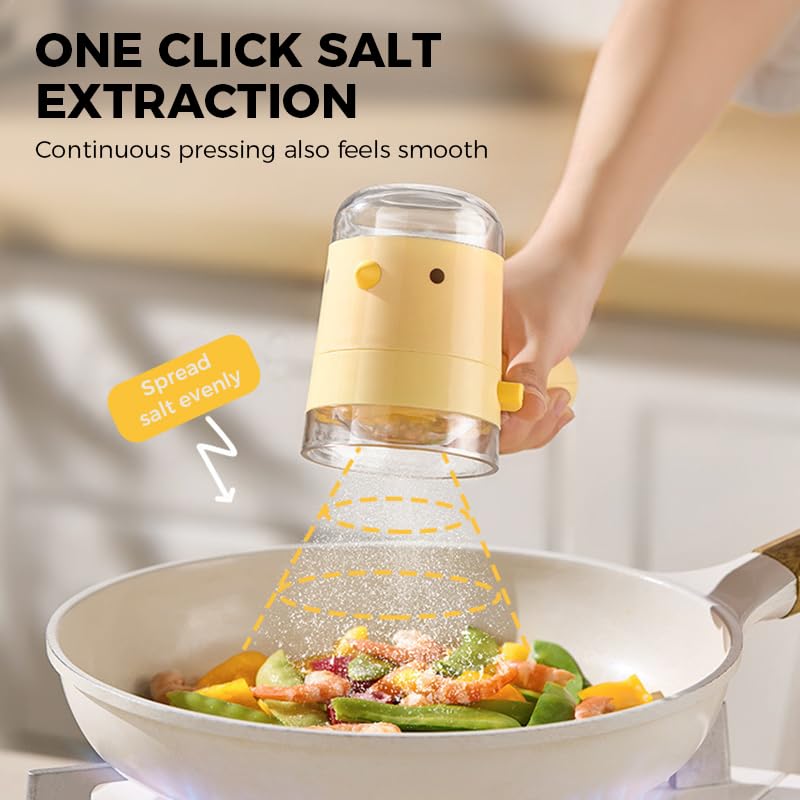 Quantitative Measuring Bottle for Seasonings in Bird Shape Kitchen Spice Jar with Precise Measurement for Cooking (White)