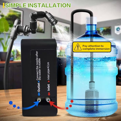 Reptile Smart Mister, Reptile Humidifiers Misting System Automatic with Timer, Terrariums Humidifier with 360°Adjustable Misting Nozzles, Spray Kit for Rainforest Plants Amphibian - size: Touch Version - Upgraded