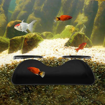 Aquarium Cave Tunnel, 2-Hole Fish Tank Hideout for Gravel Setup | Under-gravel aquarium tunnel cave for fish and shrimp hiding, resting, and viewing
