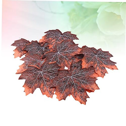VOSAREA Snakes Cage Decor Reptile Tank Decor Pet Supplies Reusable Maple Leaf Litter