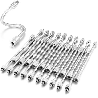 20 Pack 5.9 Inch Flexible Mister Nozzle Extensions Brass Mist Rod 10/24 UNC | Bendable Extended Pole for High Pressure Mist Nozzles, Misting System Nozzle Extension - color: 20 Packs