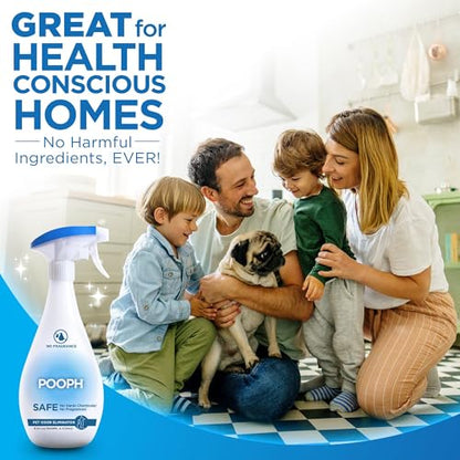 POOPH Pet Odor Eliminator Spray, 32 oz - Pack of 2 | Unscented pet odor eliminator spray for home surfaces, upholstery, furniture, and vehicles - size: 32 Fl Oz (Pack of 2)