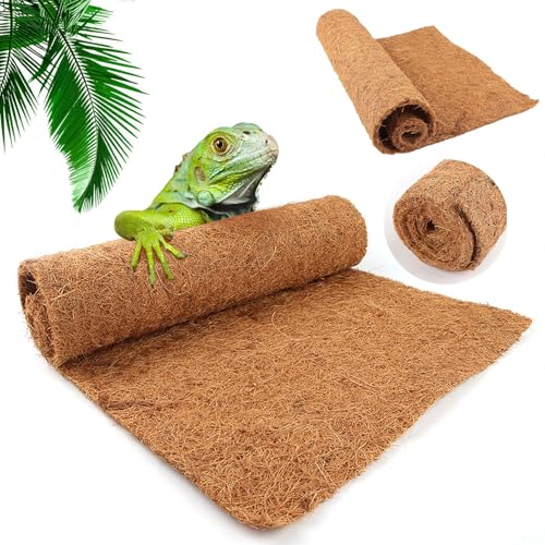 Coco Fiber Liner Roll, Coconut Liners Coco Mat for Planter Window Box Flower Basket, Coco Coir Sheet Coco Mats for Animal Pet Pad, Reptile Carpet, Garden Decoration (50 * 100cm) - size: 50*100cm