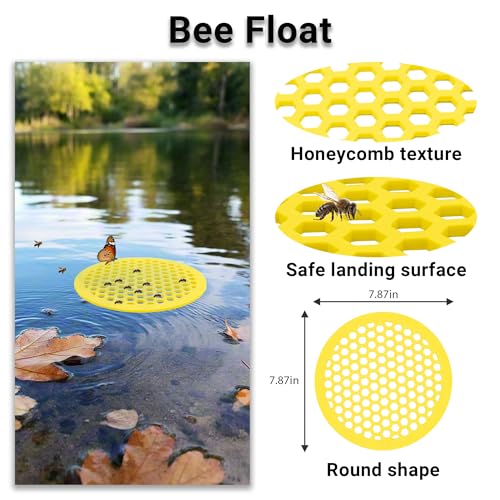 Bifeaw 4 Packs Bee Watering Station for Garden - 7.87 inch Pollinator Watering Station - Butterfly Feeder