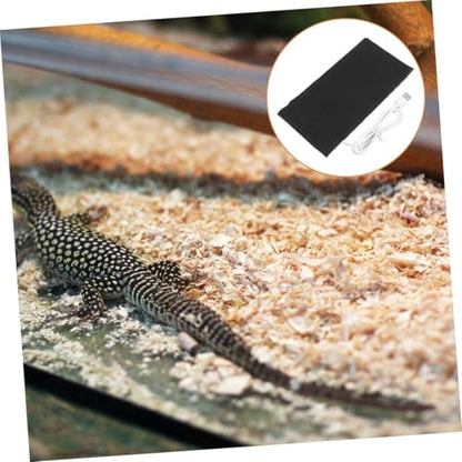 VANZACK 2pcs USB Reptile Heat Pad Under Tank Mat for Small Animals Materials Convenient Temperature Control for Crabs and Reptiles Gentle Heating