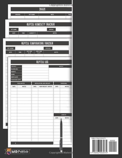 Reptile Care Record Book | Reptiles Care Log to Keep a Detailed Record of your Pets Information, and Daily Activities: Feeding, Defecation, Weight, ... Sheets: Fun Gifts for Kids, and Adults.